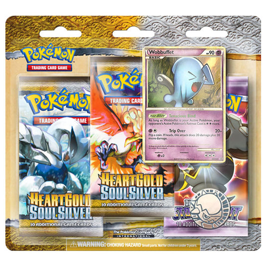 Pokemon - HGSS - 3 Pack Blister - Wobbuffet Promo