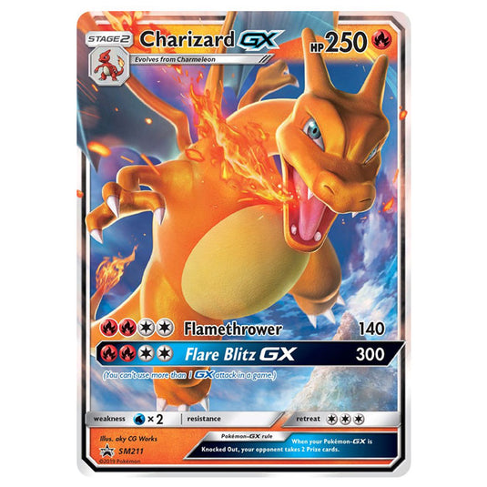 Pokemon - Sun & Moon - SM Black Star Promos - Charizard GX - SM211