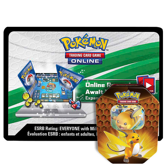 Pokemon - Hidden Fates Tin - Raichu-GX Online Code Card