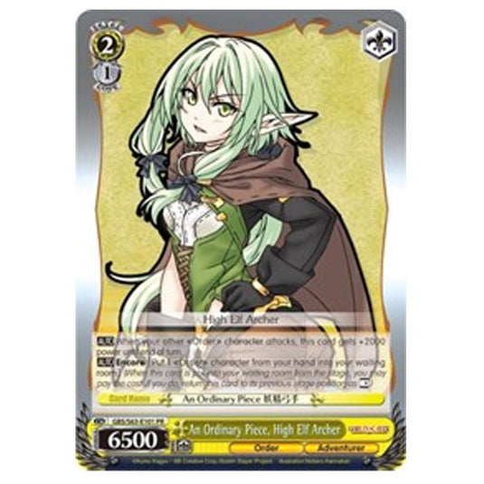 Weiss Schwarz - Goblin Slayer - An Ordinary Piece, High Elf Archer - GBS/S63-E101PR