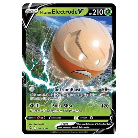 Pokemon - Sword & Shield - SWSH Black Star Promos - Hisuian Electrode V - SWSH294