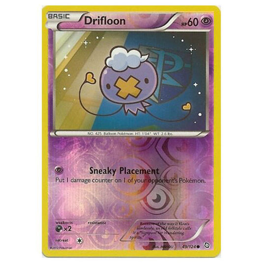 Pokemon - Black & White - Dragons Exalted - (Reverse Holo) Drifloon - 49/124