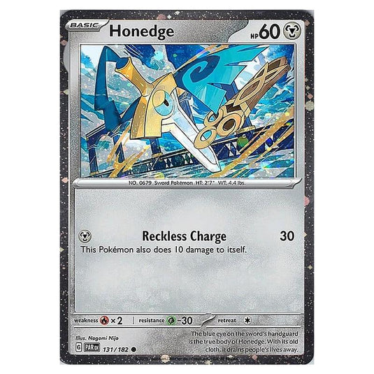 Pokemon - Scarlet & Violet - Paradox Rift - Honedge - 131/182 (Cosmo H Pokemon - Scarlet & Violet - Paradox Rift - Honedge - 131/182 (Cosmo H