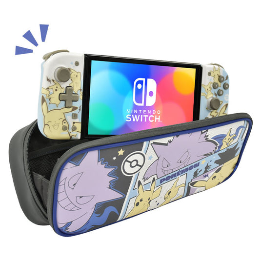 Hori - Cargo Pouch Compact - Pikachu, Gengar & Mimikyu - Nintendo Switch