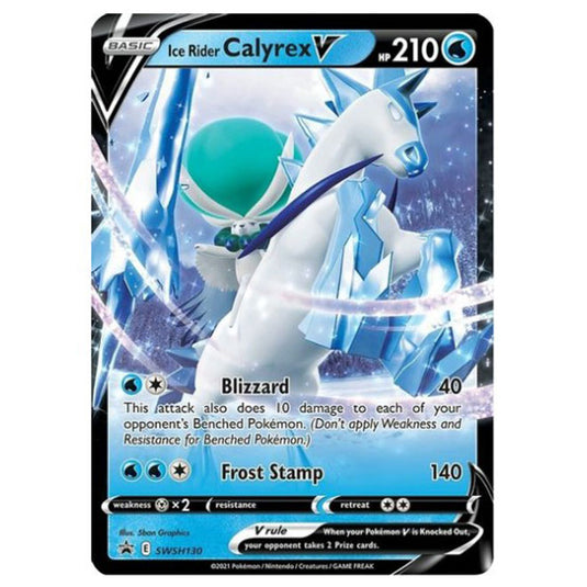 Pokemon - Sword & Shield - SWSH Black Star Promos - Ice Rider Calyrex V - SWSH130