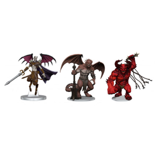 Dungeons & Dragons - Icons of the Realms Miniatures - Archdevils - Hutijin, Moloch, Titivilus