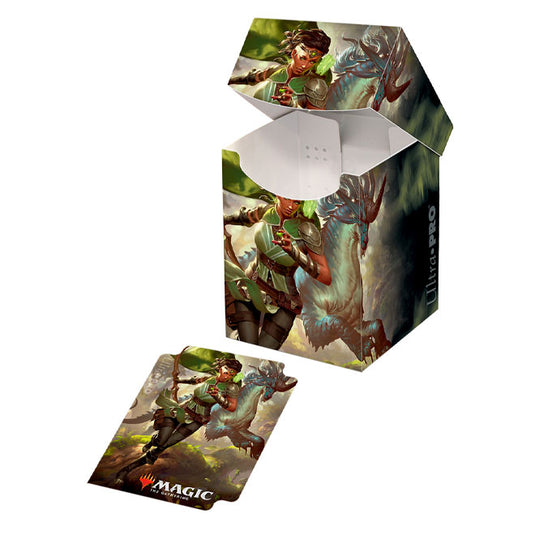 Ultra Pro - PRO 100 + Deck Box - Magic: The Gathering Ikoria: Lair of Behemoths Vivien, Monster's Advocate