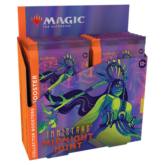 Magic the Gathering - Innistrad - Midnight Hunt - Collector Booster Box (12 Packs)