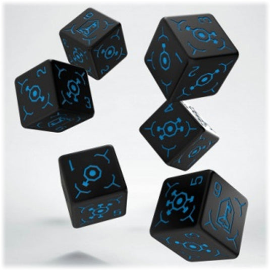 Ingress Resistance 6D6 Dice Black & Blue (6)