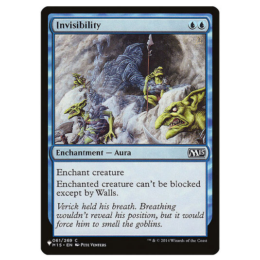 Magic The Gathering - The List - Invisibility - 378/378