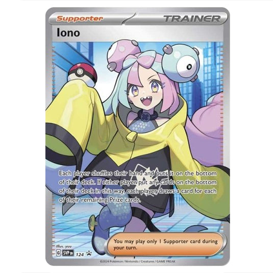 lono pokemon card Battle Partners BOX Lilie + N collection file set Deck Original Direct from Japan this Pokemon card is part of the Paldea Evolved set and is an uncommon card. Iono (Alt Full Art) -