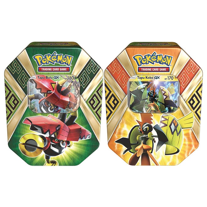 Pokemon - 2017 Island Guardians Tin Set - Tapu Koko GX & Tapu Bulu GX Pokemon - 2017 Island Guardians Tin Set - Tapu Koko GX & Tapu Bulu GX