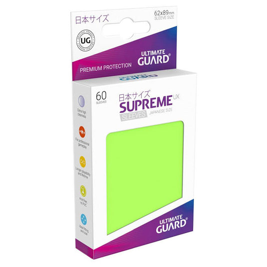 Ultimate Guard - Supreme UX Sleeves Japanese Size - Light Green (60 Sleeves)