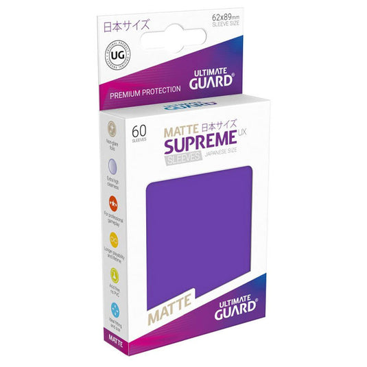 Ultimate Guard - Supreme UX Sleeves Japanese Size Matte - Purple (60 Sleeves)