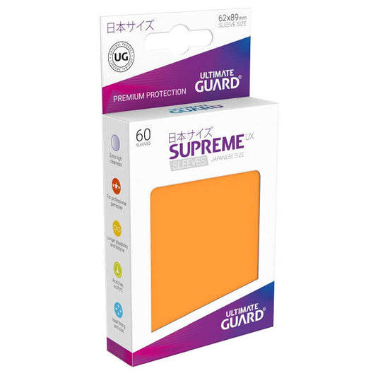 Ultimate Guard - Supreme UX Sleeves Japanese Size - Orange (60 Sleeves)