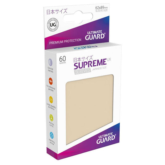 Ultimate Guard - Supreme UX Sleeves Japanese Size - Sand (60 Sleeves)