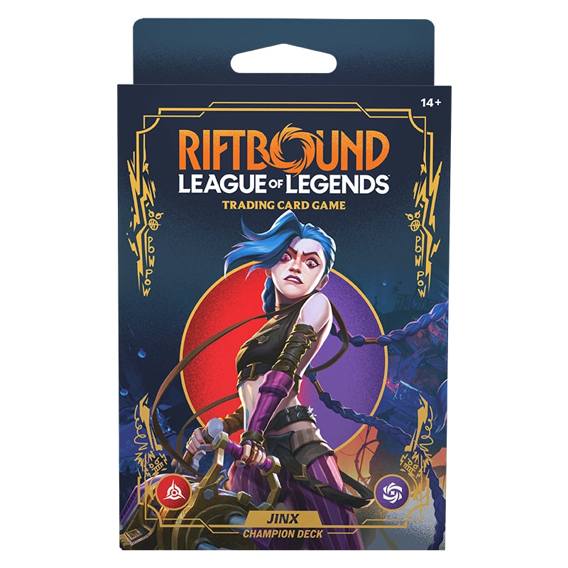 Tapis De Jeu Riftbound TCG : League Of Legends - Jinx, Néoprène 61x35,6 Cm, Bordure Cousue