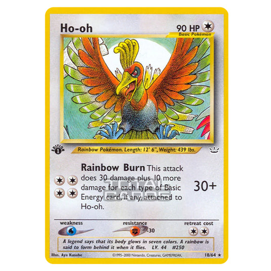 Pokemon - Neo - Neo Revelation - Ho-oh - 18/64 Pokemon - Neo - Neo Revelation - Ho-oh - 18/64