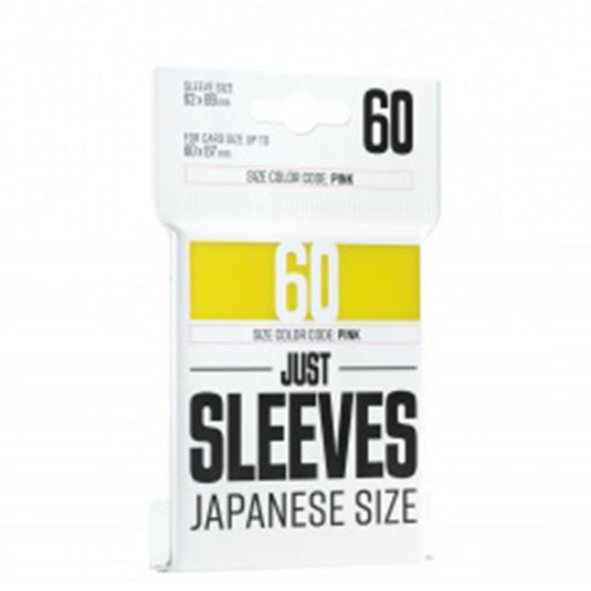 Just Sleeves - Japanese Size - Yellow (60 Sleeves)