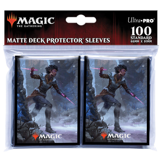 Ultra Pro - Magic the Gathering - Kaldheim - Standard Deck Protectors - Featuring Kaya the Inexorable (100 Sleeves)