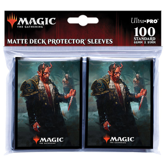Ultra Pro - Magic the Gathering - Kaldheim - Standard Deck Protectors - Featuring Tibalt, Cosmic Imposter (100 Sleeves)