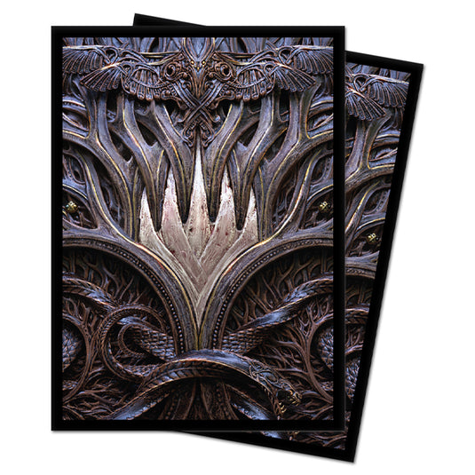 Ultra Pro - Magic the Gathering - Kaldheim - Standard Deck Protectors - Featuring Stylized Planeswalker Symbol (100 Sleeves)
