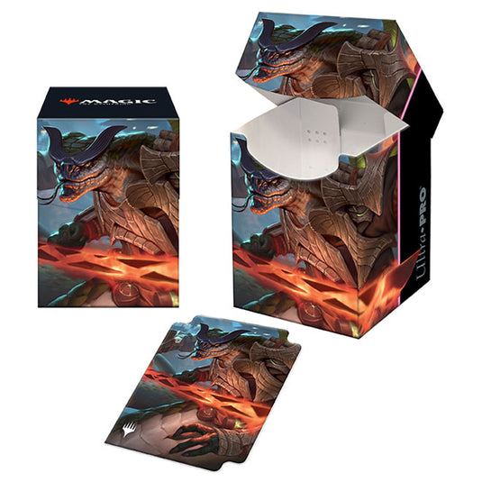 Ultra Pro - Magic The Gathering - Kamigawa - Neon Dynasty - Pro 100+ Deck Box - Chishiro, the Shattered Blade