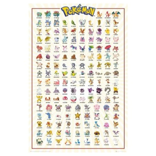 Pokemon - Kanto 151 - Maxi Poster