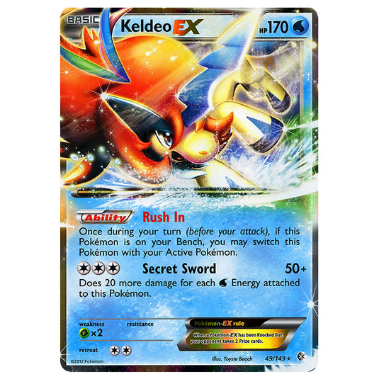 Pokemon - Black & White - Keldeo EX - 49/149 - Jumbo Card