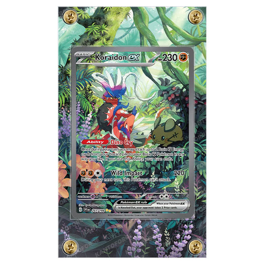KantoForge - Extended Artwork Protective Card Display Case - Pokemon - Scarlet & Violet - Base Set - Koraidon ex - 247/198