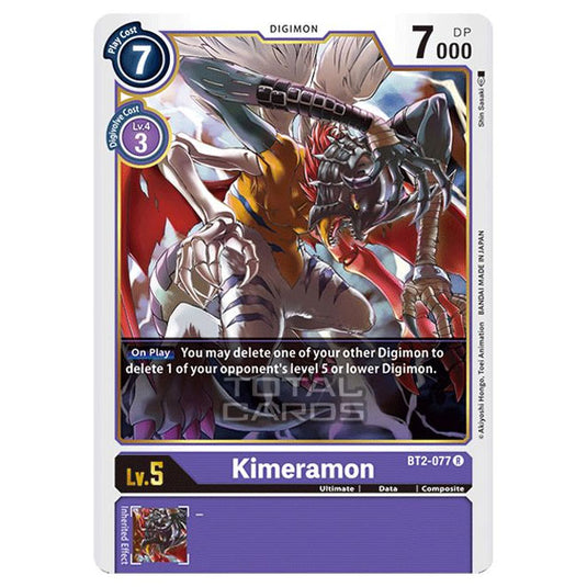 Digimon Card Game - Release Special Booster Ver.1.0 (BT01-03) - Kimeramon (Rare) - BT2-077