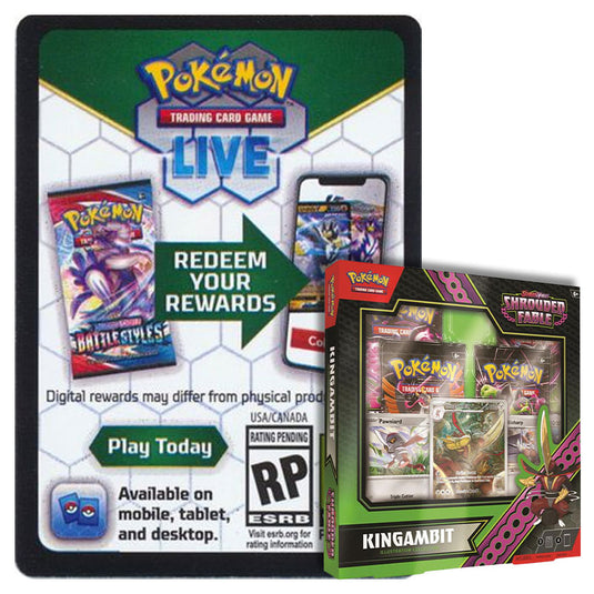 Pokemon - Scarlet & Violet - Shrouded Fable - Kingambit Illustration Collection - Online Code Card