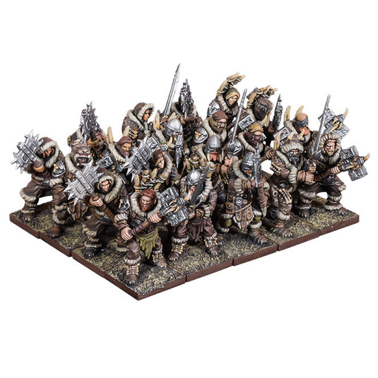 Kings of War - Northern Alliance Clansmen Regiment with Two-Handed Weapons