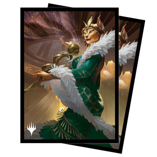 Ultra Pro - Magic The Gathering - Streets of New Capenna - Standard Sleeves - Kitt Kanto, Mayhem Diva (100 Sleeves)