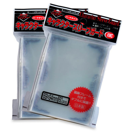KMC - Standard Sleeves - Character Guard Clear with Silver Scroll 60 Oversized Sleeves