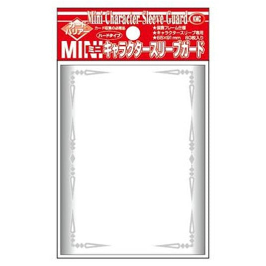 KMC - Small Sleeves - Character Guard Clear with Silver Scroll 60 Oversized Sleeves