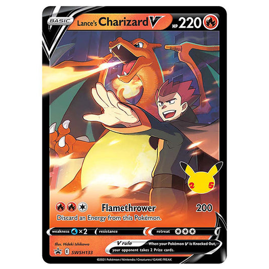 Pokemon - Sword & Shield - SWSH Black Star Promos - Lance's Charizard V - SWSH133