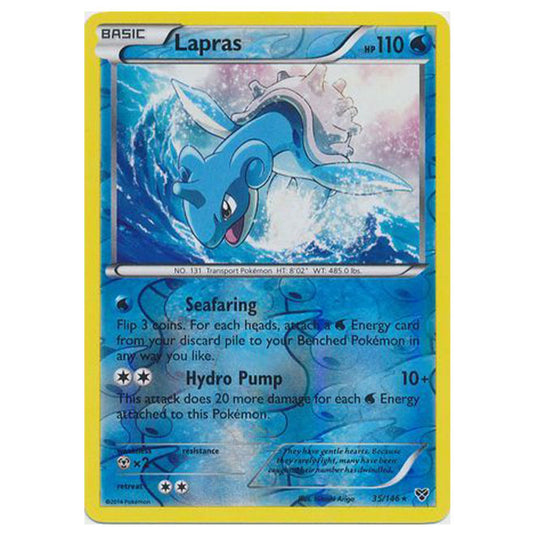 Pokemon - XY Base Set - (Reverse Holo) Lapras - 35/146