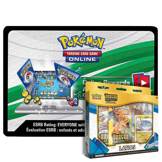 Pokemon - Dragon Majesty - Latios Pin Collection - Online Code Card