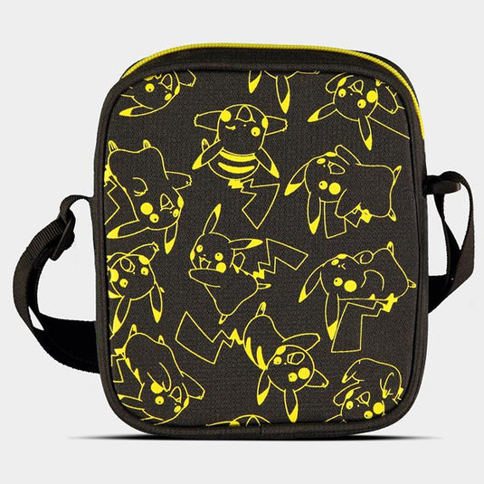 Pokemon - Black & Yellow Pikachu - Flat Shoulder Bag