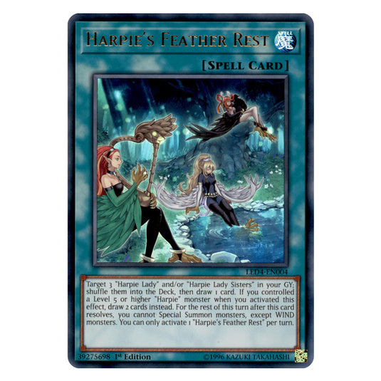 Yu-Gi-Oh! - Sisters of the Rose - Harpie&#039;s Feather Rest (Ultra Rare) LED4-EN004