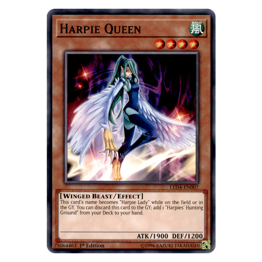 Yu-Gi-Oh! - Sisters of the Rose - Harpie Queen (Common) LED4-EN007