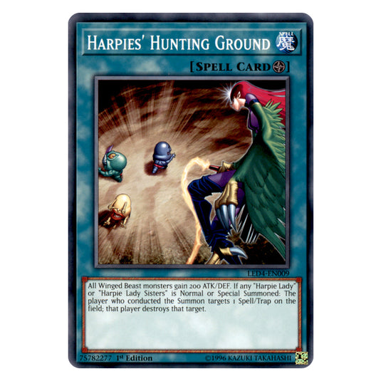 Yu-Gi-Oh! - Sisters of the Rose - Harpie&#039;s Hunting Ground (Common) LED4-EN009
