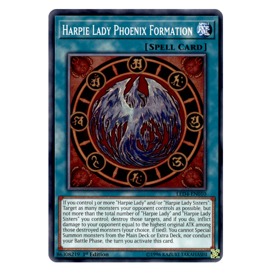 Yu-Gi-Oh! - Sisters of the Rose - Harpie Lady Phoenix Formation (Common) LED4-EN010