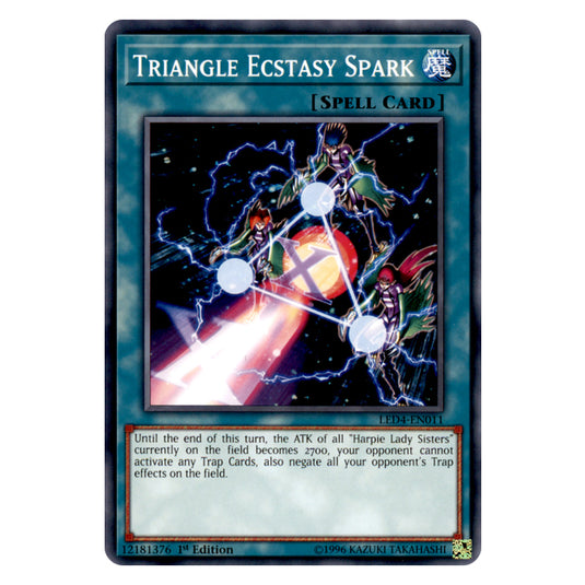 Yu-Gi-Oh! - Sisters of the Rose - Triangle Ecstasy Spark (Common) LED4-EN011