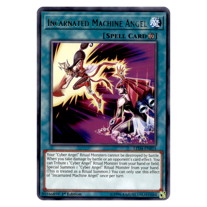 Yu-Gi-Oh! - Sisters of the Rose - Incarnated Machine Angel (Rare) LED4