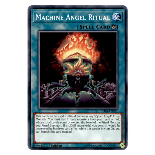 Yu-Gi-Oh! - Sisters of the Rose - Machine Angel Ritual (Common) LED4-E Yu-Gi-Oh! - Sisters of the Rose - Machine Angel Ritual (Common) LED4-E