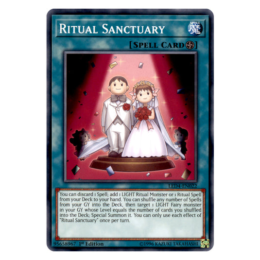 Yu-Gi-Oh! - Sisters of the Rose - Ritual Sanctuary (Common) LED4-EN022