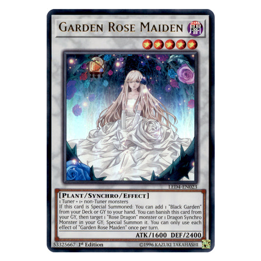 Yu-Gi-Oh! - Sisters of the Rose - Garden Rose Maiden (Ultra Rare) LED4-EN023