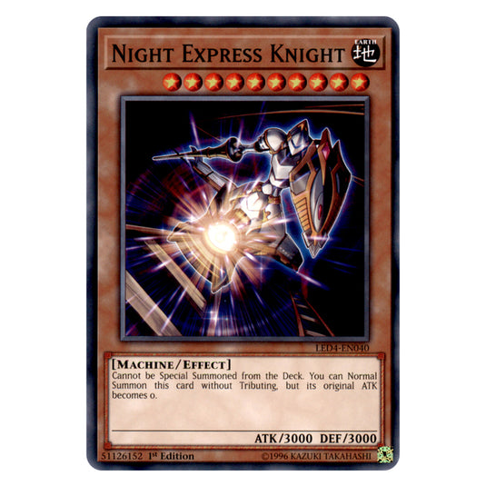 Yu-Gi-Oh! - Sisters of the Rose - Night Express Knight (Common) LED4-EN040